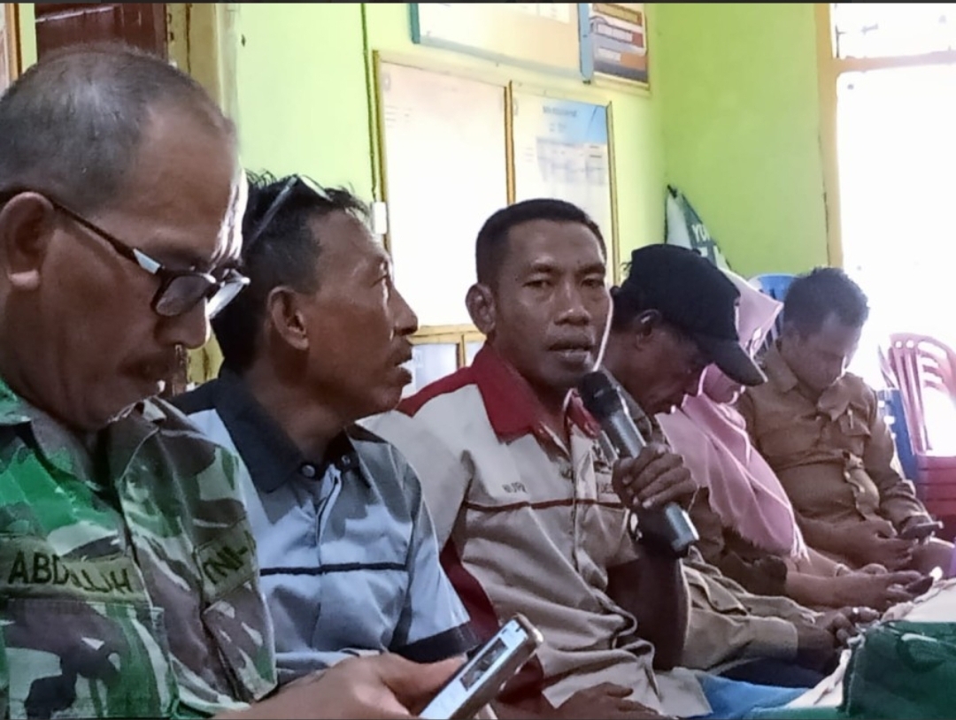 Pemdes dan BPD Desa Belo Rakor Pasca Musibah Angin Kencang