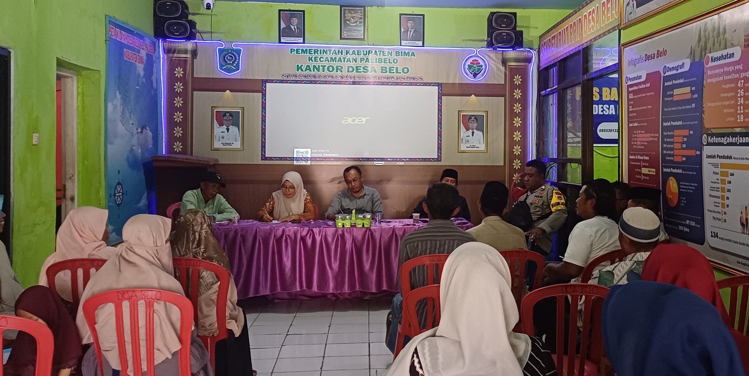 Rapat Persiapan HUT Bima ke-385 dan Program Selasa Menyapa Digelar di Desa Belo