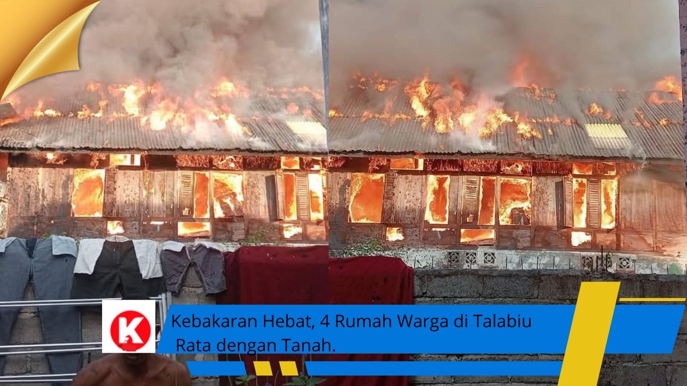Sijago Merah Berkobar, Empat Unit Rumah di Woha Bima Rata dengan Tanah