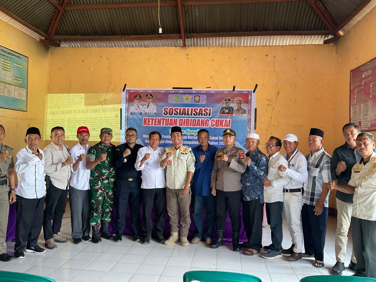 Sosialisasi Gempur Rokok Ilegal di Palibelo, Bea Cukai Sumbawa dan Pemda Bima Gencarkan Edukasi Hukum