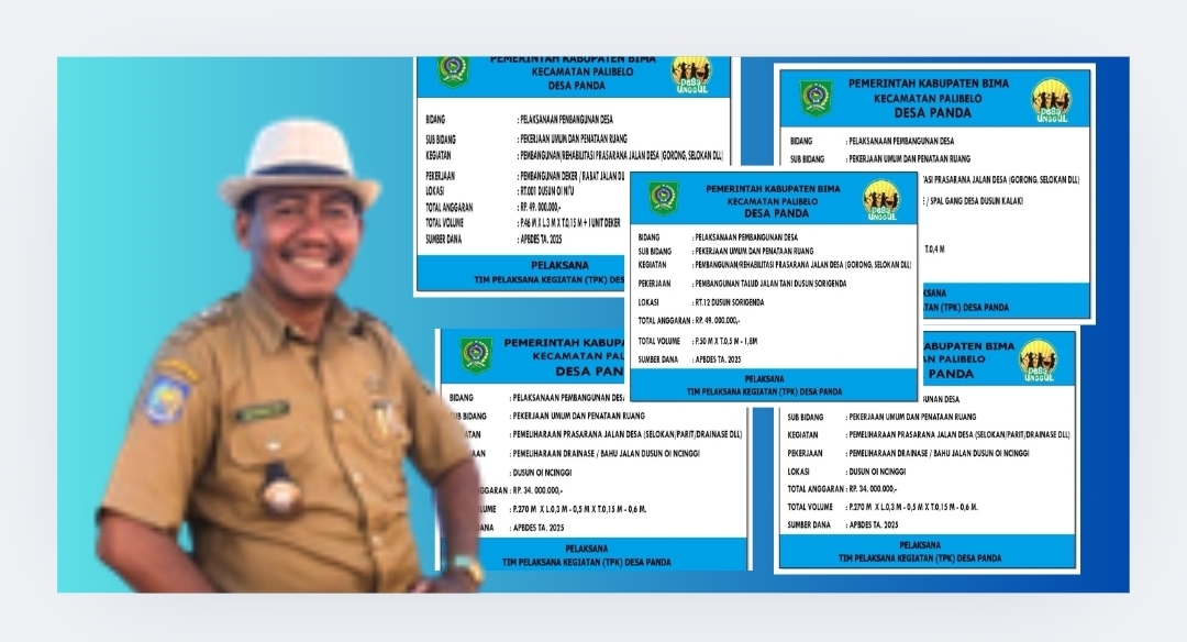 Tingkatkan Mobilitas Ekonomi, Desa Panda Alokasikan Rp 267 Juta untuk Pemeliharaan Jalan di 5 Dusun