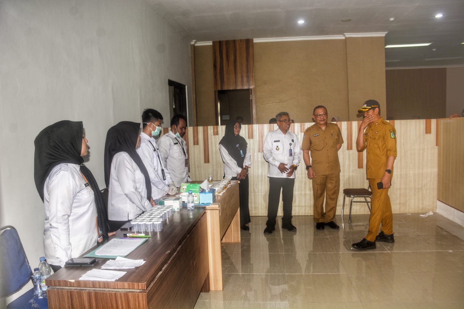 Pemkab Bima Gandeng BNN Kabupaten Bima Mulai Gelar Tes Urine Seluruh ASN ‎