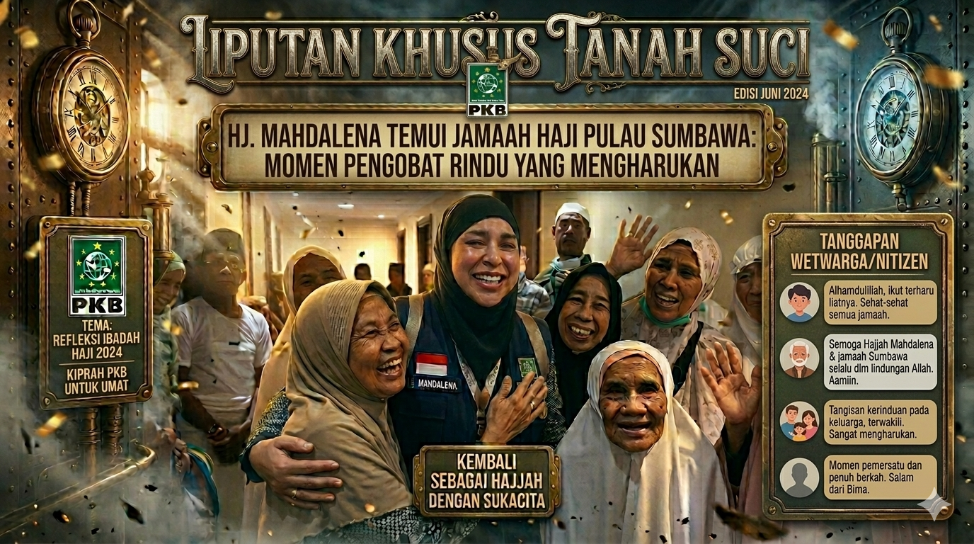 Hj. Mahdalena Sapa Jemaah Haji Asal Pulau Sumbawa Saat Ibadah Haji di Tanah Suci