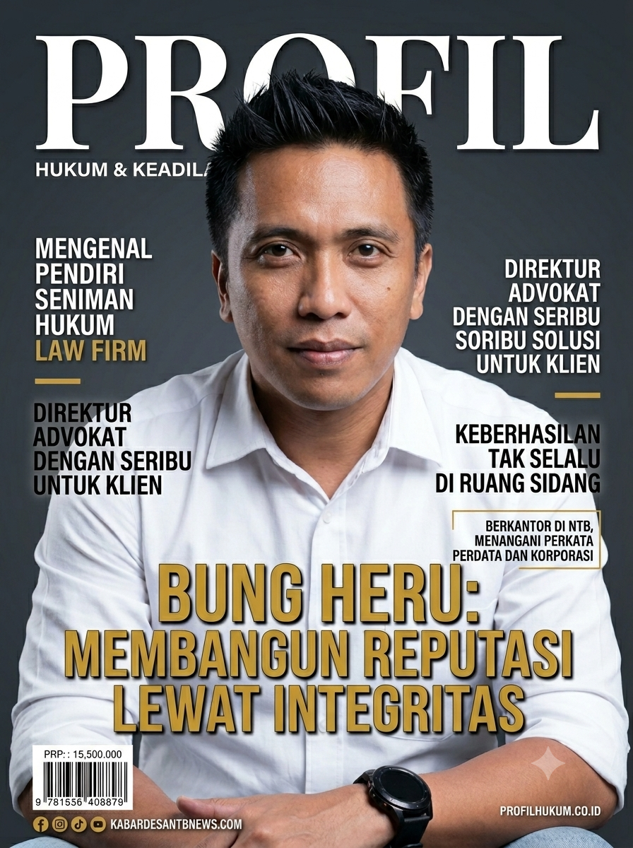 Bangun Reputasi Lewat Integritas, Bung Heru Besarkan Seniman Hukum Law Firm di NTB
