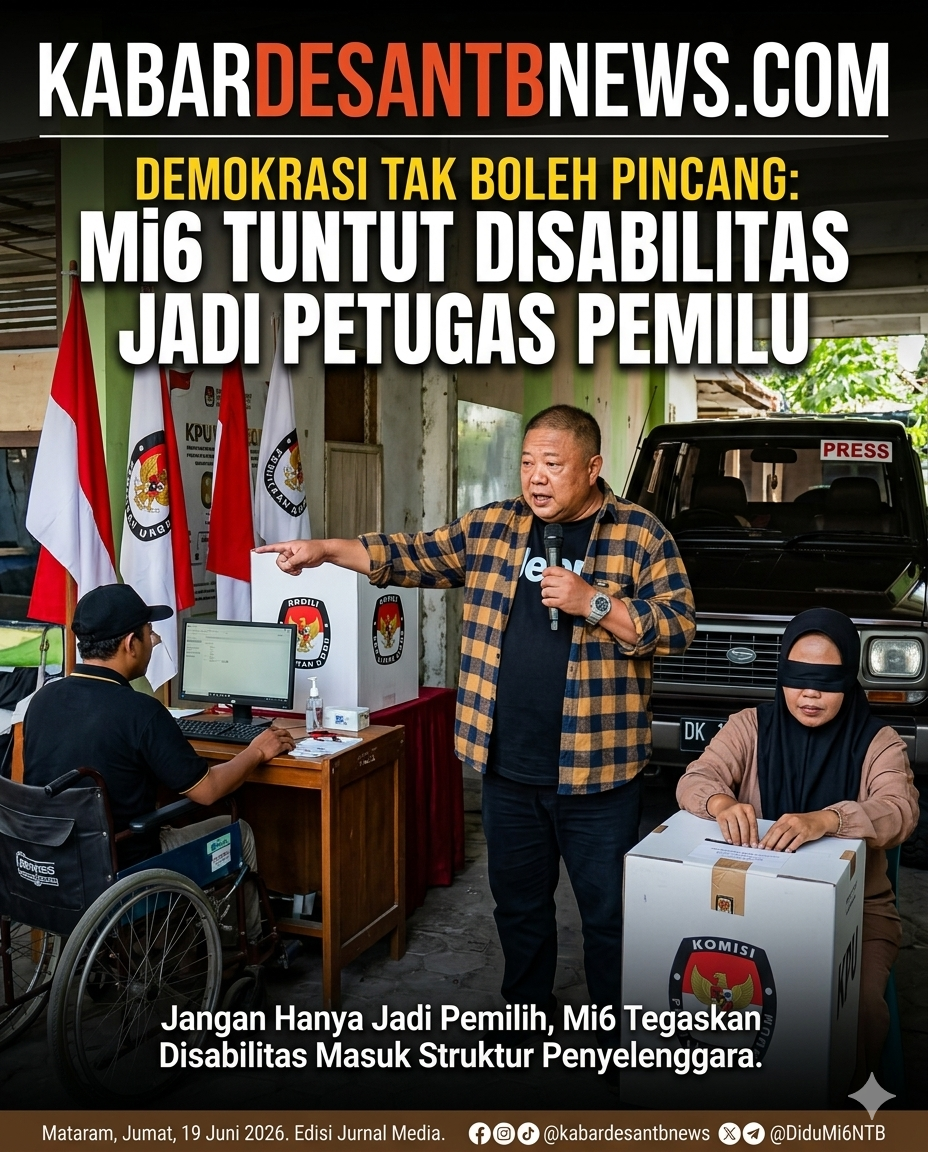 Saatnya Mengakhiri Stigma, Mi6: Penyandang Disabilitas juga Mampu Menyelenggarakan Pemilu