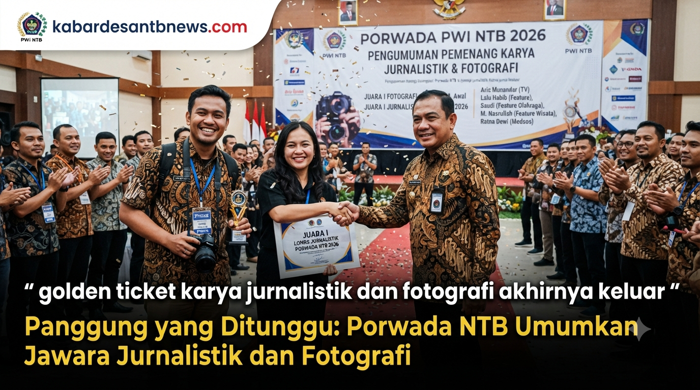Panggung yang Ditunggu-Tunggu: Porwada NTB Umumkan Jawara Jurnalistik dan Fotografi.