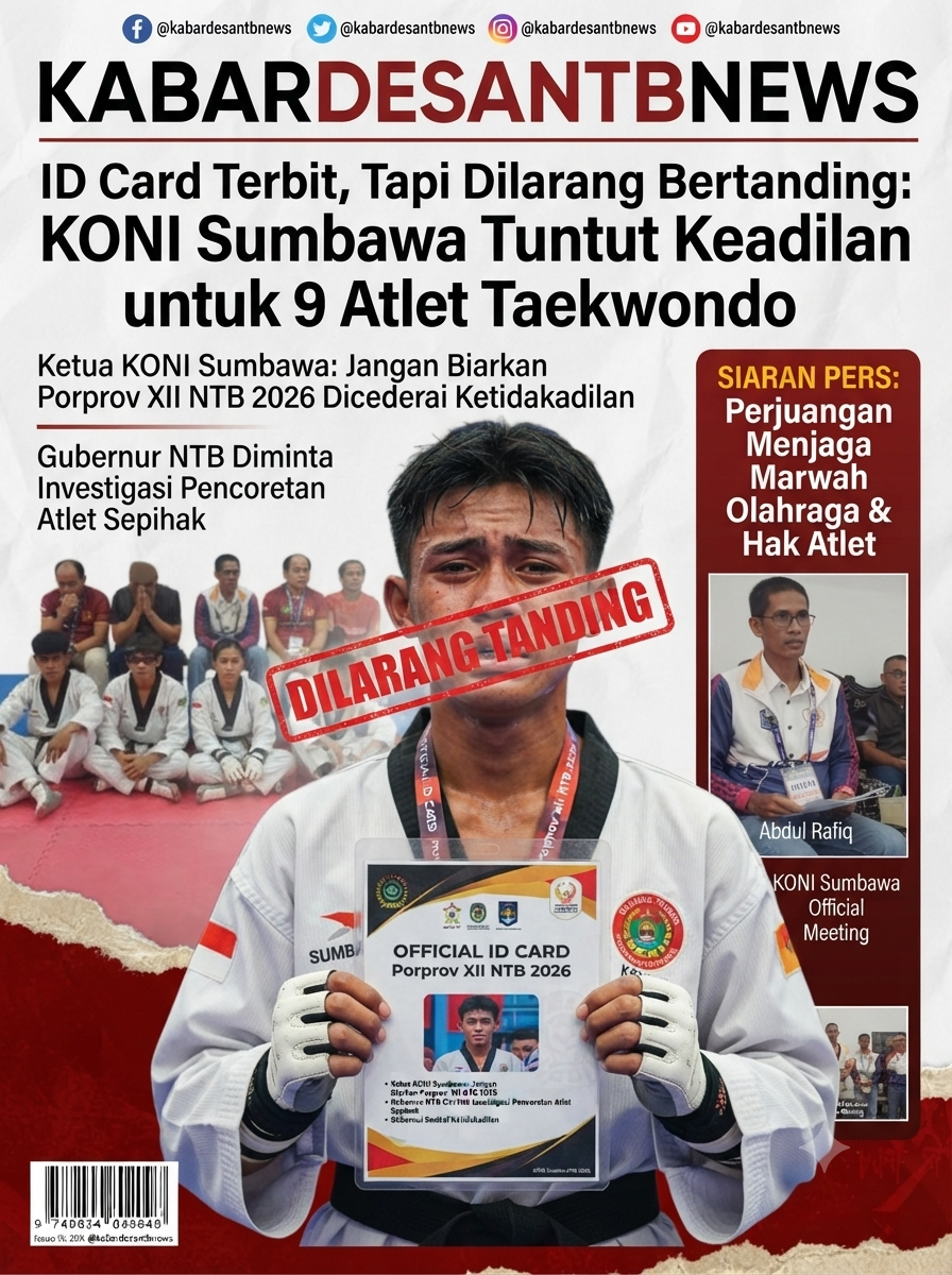 KONI Sumbawa Minta Gubernur NTB Investigasi Dugaan Ketidakadilan terhadap 9 Atlet Taekwondo