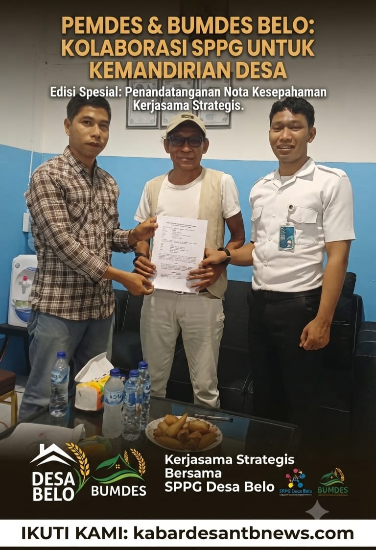 Perkuat Sinergi, Pemdes Belo Jalin Kerja Sama Strategis dengan SPPG Desa Belo