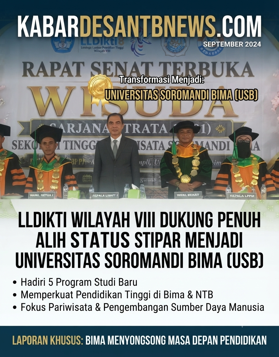 LLDIKTI Wilayah VIII Dukung Penuh Alih Status STIPAR Menjadi Universitas Soromandi Bima (USB) dengan 5 Program Studi