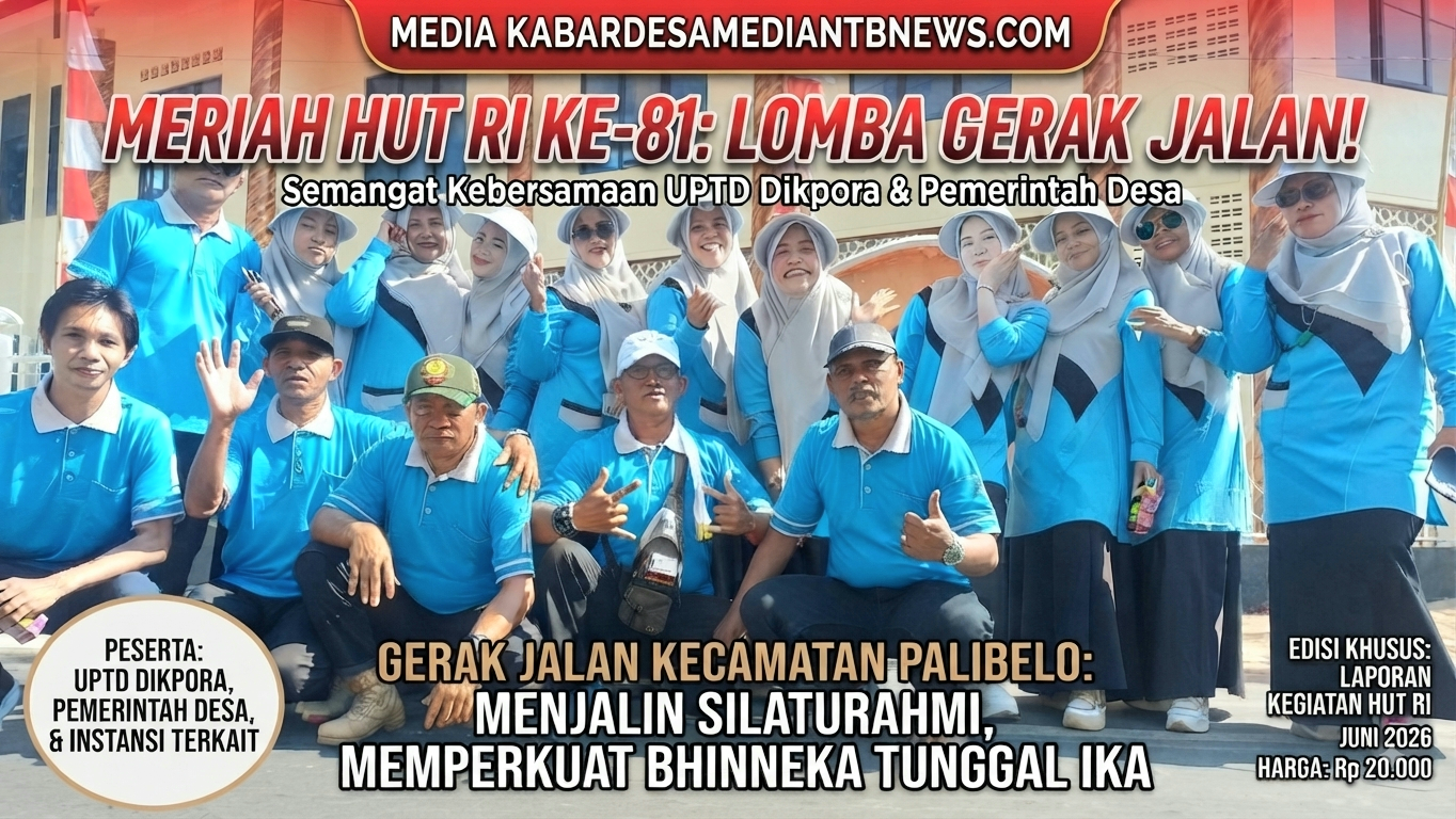 Semarak HUT ke-81 RI, Kasi Pem Titin Sumarni Pimpin Langsung Regu Gerak Jalan Indah Kecamatan Palibelo