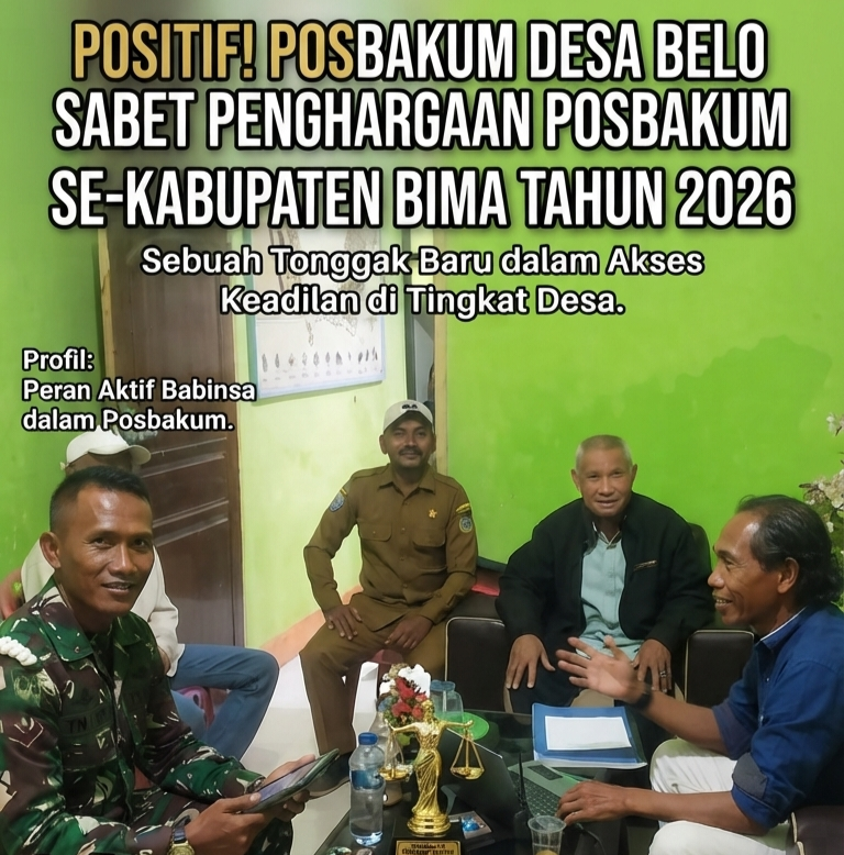 Keren! Posbakum Desa Belo Sabet Penghargaan Posbakum Teraktif se-Kabupaten Bima Tahun 2026