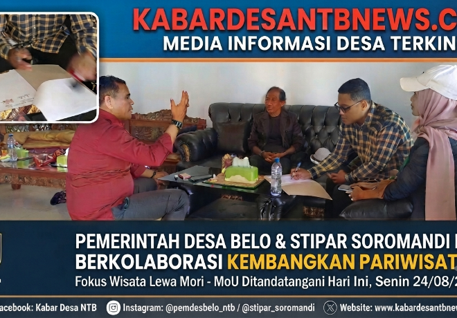 Desa Belo Gandeng STIPAR Soromandi Kembangkan Desa Wisata Lewa Mori