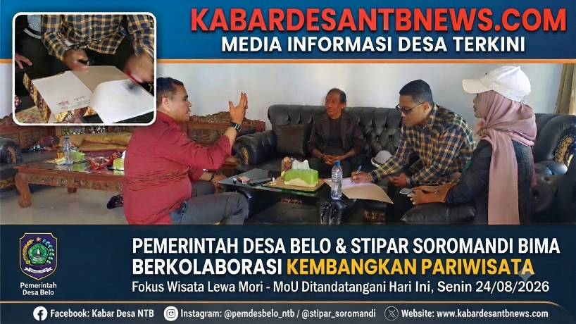 Desa Belo Gandeng STIPAR Soromandi Kembangkan Desa Wisata Lewa Mori