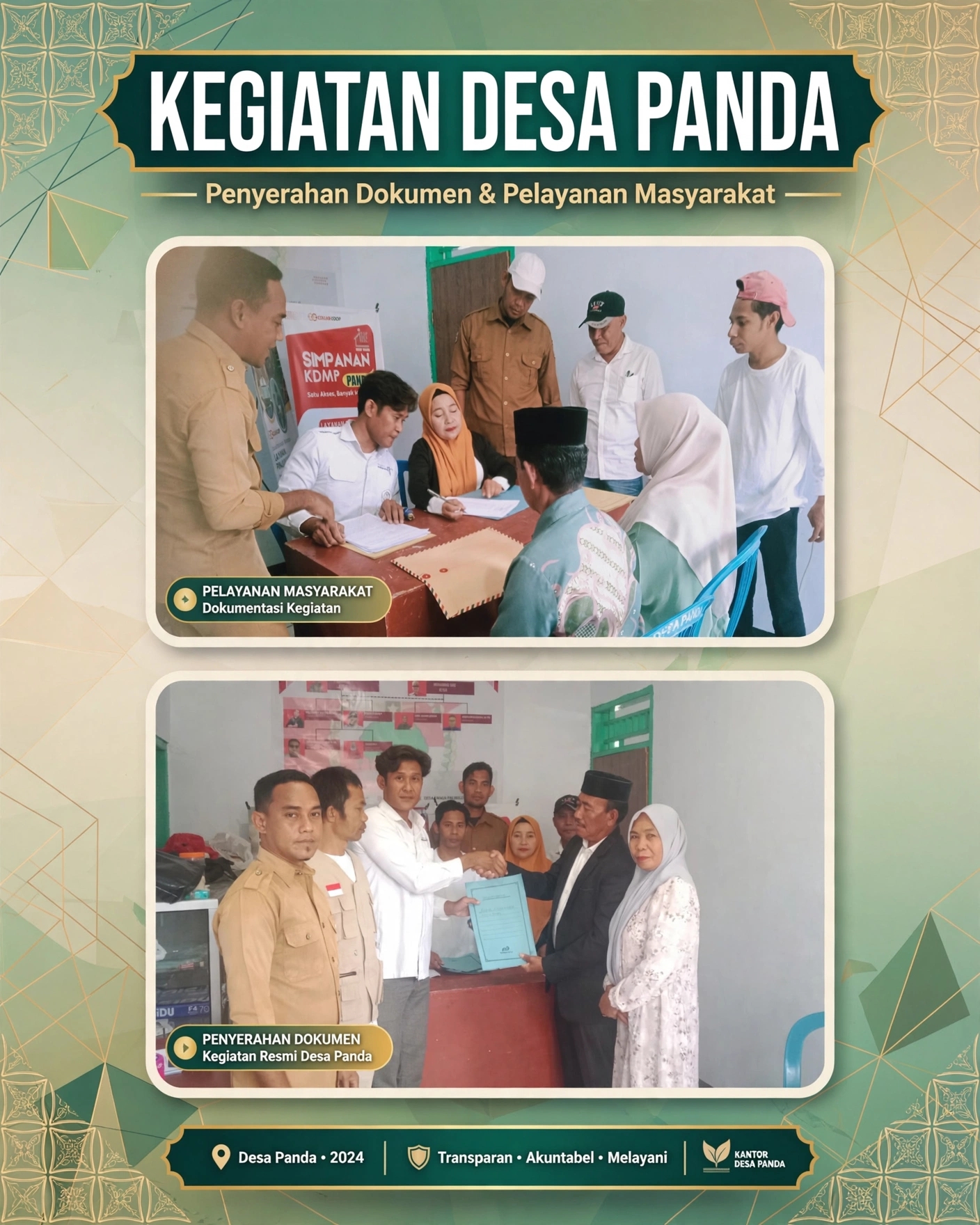 Persaingan Mulai Memanas, Dua Bakal Calon Kades Panda Muhammad Said dan Junaidin Resmi Mendaftar Bersamaan