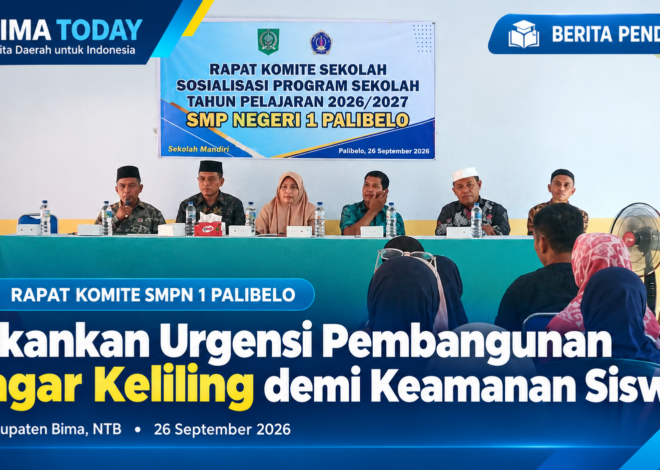Gelar Rapat Komite, SMPN 1 Palibelo Tekankan Urgensi Pembangunan Pagar Keliling demi Keamanan Siswa