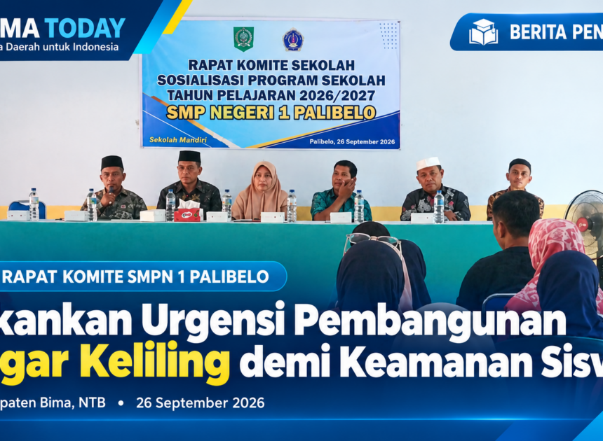 Gelar Rapat Komite, SMPN 1 Palibelo Tekankan Urgensi Pembangunan Pagar Keliling demi Keamanan Siswa