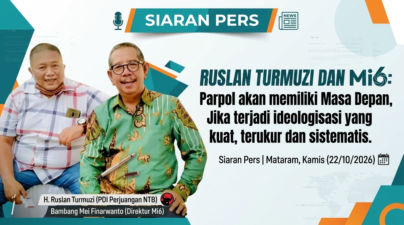 Ruslan Turmuzi dan Mi6 : Parpol yang modern butuh proses regenerasi yang ideologis, bukan Saling Eliminasi