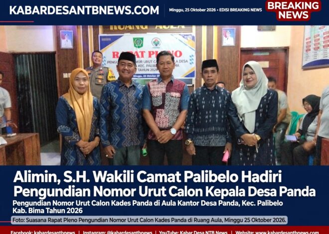 Alimin, S.H. Wakili Camat Palibelo Hadiri Pengundian Nomor Urut Calon Kepala Desa Panda