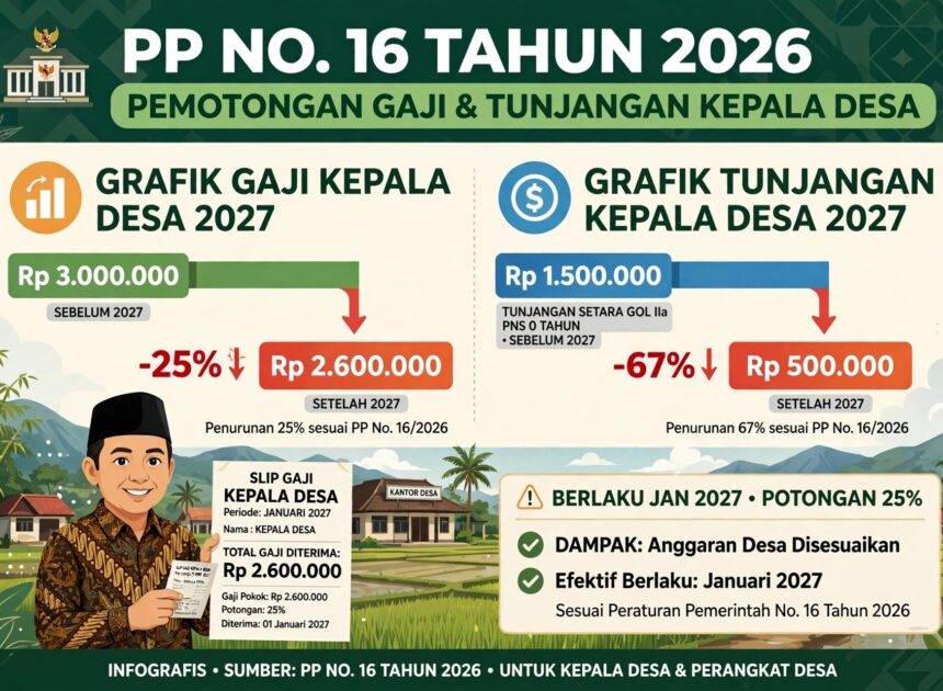 PP Nomor 16 Tahun 2026 Terbit, Gaji Kades dan Perangkat Desa Dipangkas Setara PNS Golongan II/a – Kades di Bima: Tidak Manusiawi